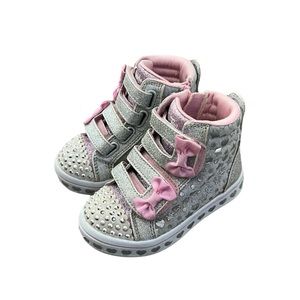 Sketchers Twinkle Toes Light-Up High Tops, Size 6 Infant